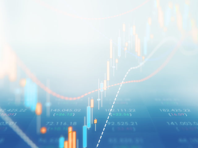 Bar Graph And Financial Figures - Finance And Investment Concept