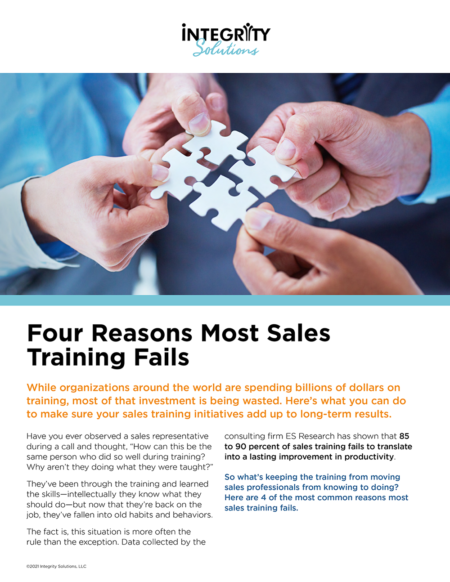 four reasons most sales training fails whitepaper