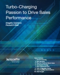 "Turbo-Charging passion to drive sales performance"