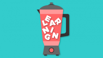 blender with the word learning inside of it