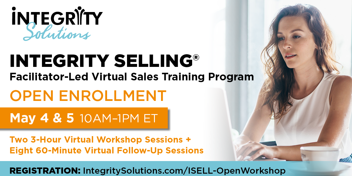 integrity solution facilitator-led virtual sales training program