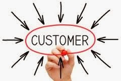 The word customer circled