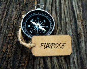 compass pointing to purpose