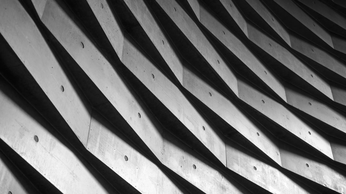 Architecture details wall geometric pattern Background