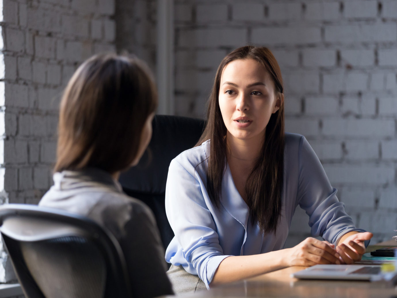 one on one with two business women