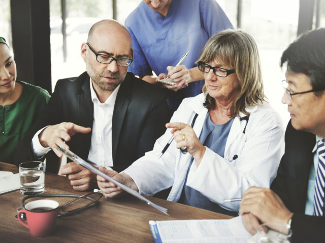 group of medical people in meeting