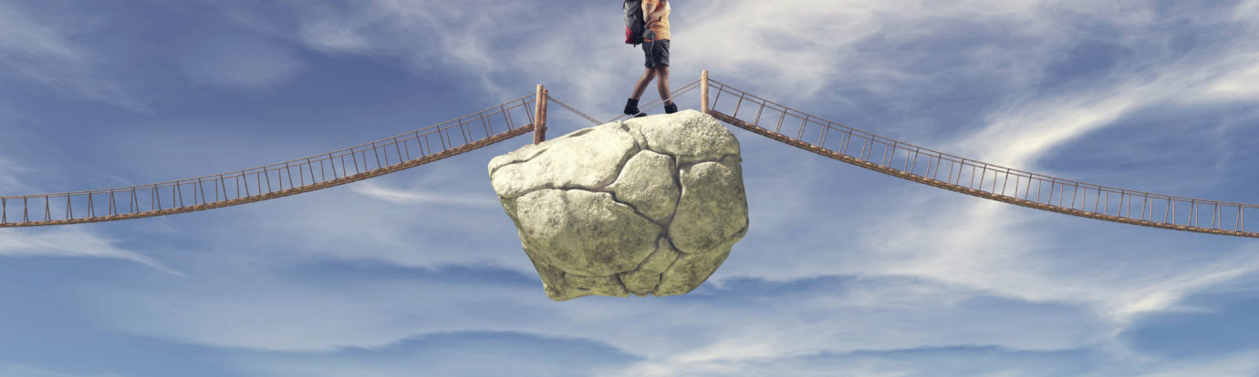 building sales confidence image of a bridge