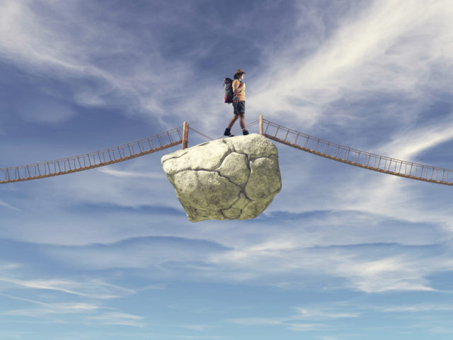 building sales confidence image of a bridge