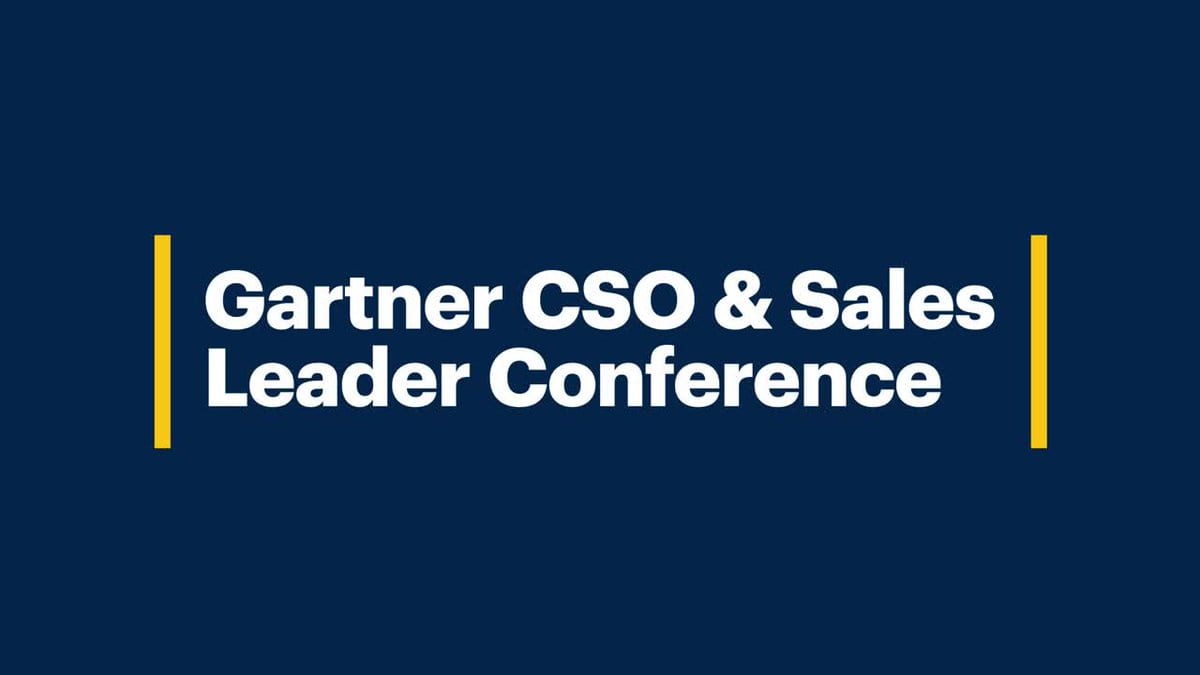 Gartner CSO & Sales Leaders Conference Integrity Solutions